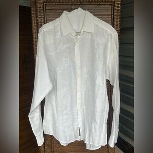Cubavera Linen/Rayon Shirt Men's Size M